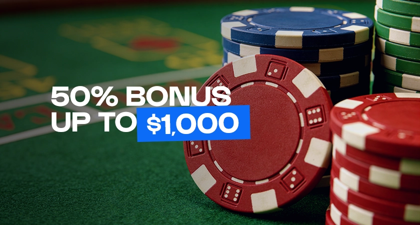 50% Casino Re-up Bonus