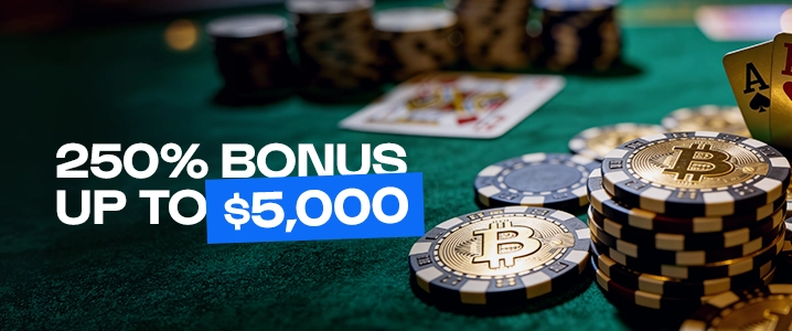 250% Casino Crypto Welcome Bonus