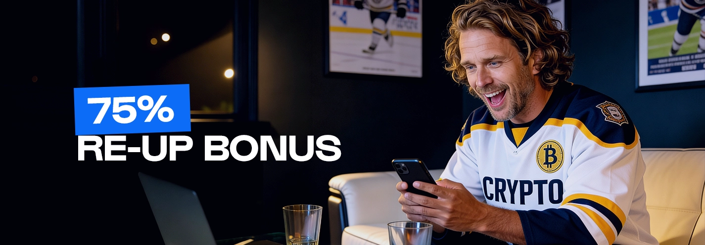 75% Sports Crypto Re-up Bonus