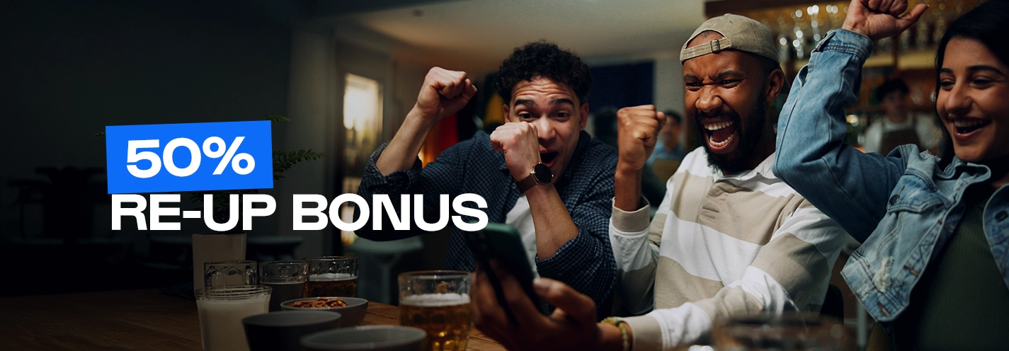 50% Sports Re-up Bonus